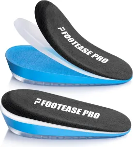 3-Layer Adjustable Heel Wedge Lift  Height Increase Insoles for Leg Length Discrepancies, Heel Pain, and Achilles Tendonitis  Gel Heel Pads for Men & Women
