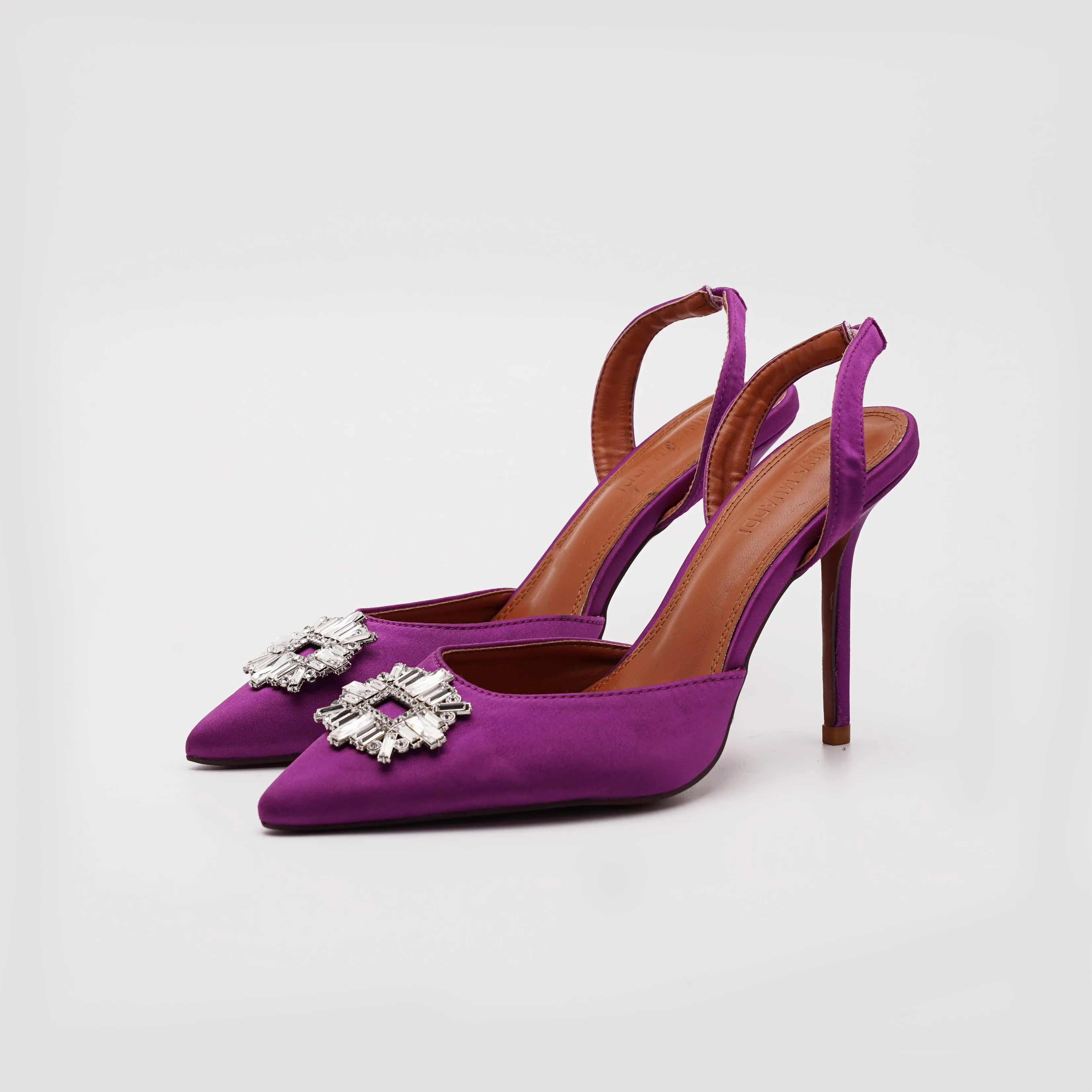 Amina Muaddi Slingback Heels