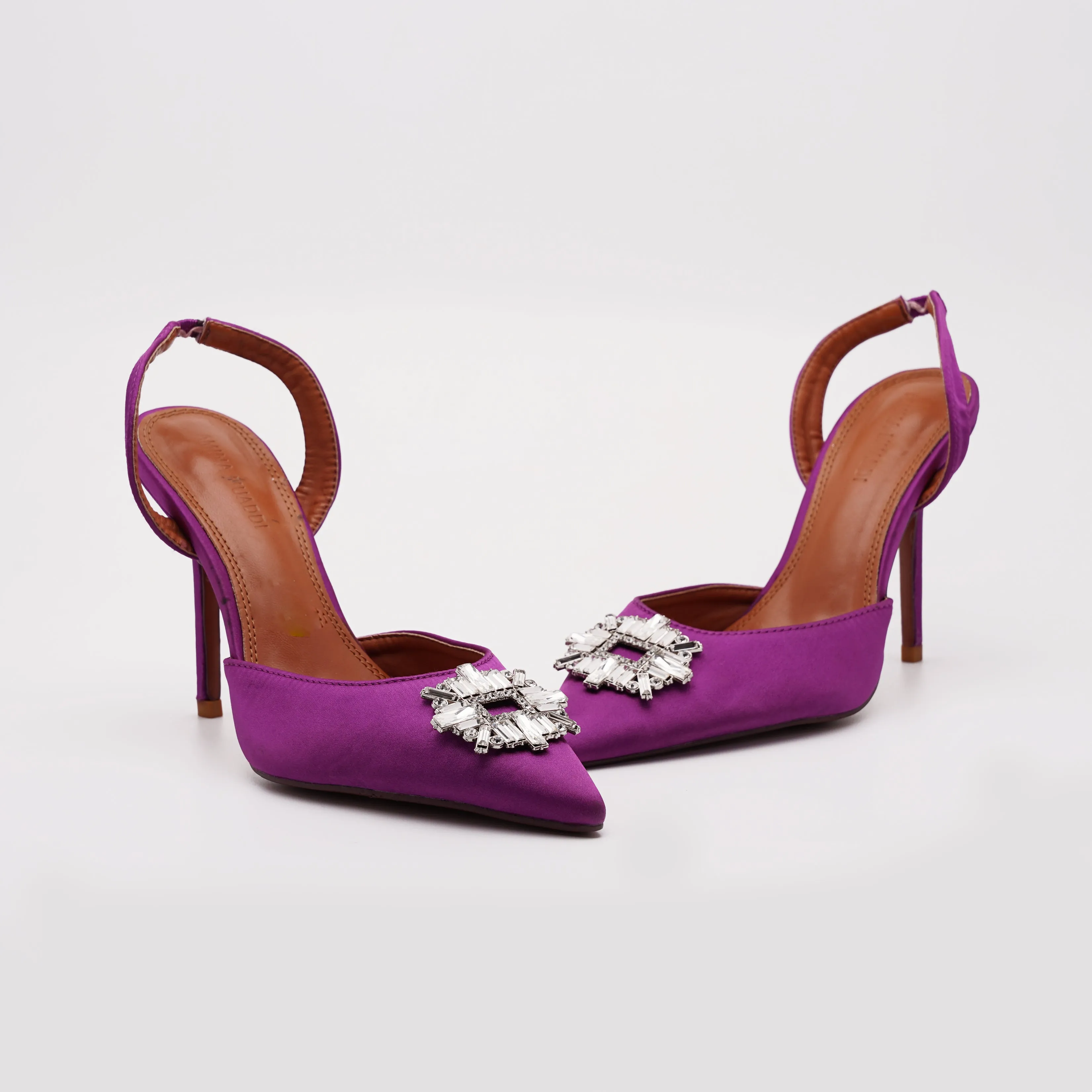 Amina Muaddi Slingback Heels