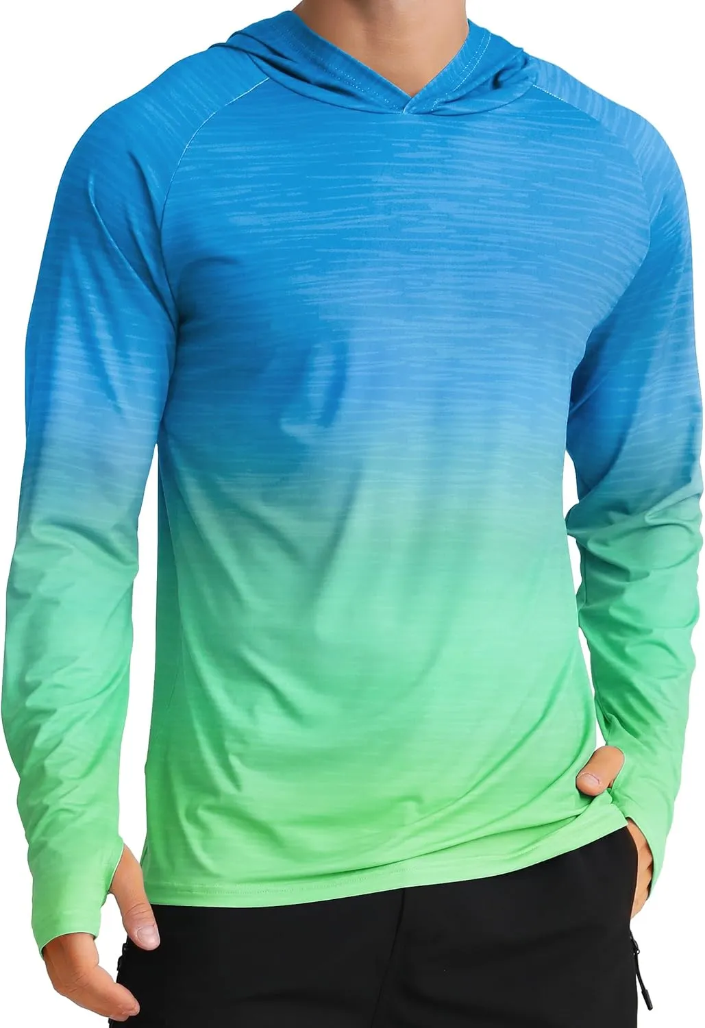 APTRO Men's UPF 50  Sun Protection Long Sleeve Hoodie Shirts UV Outdoor Fishing Shirts SPF Rash Guard Shirts for Men