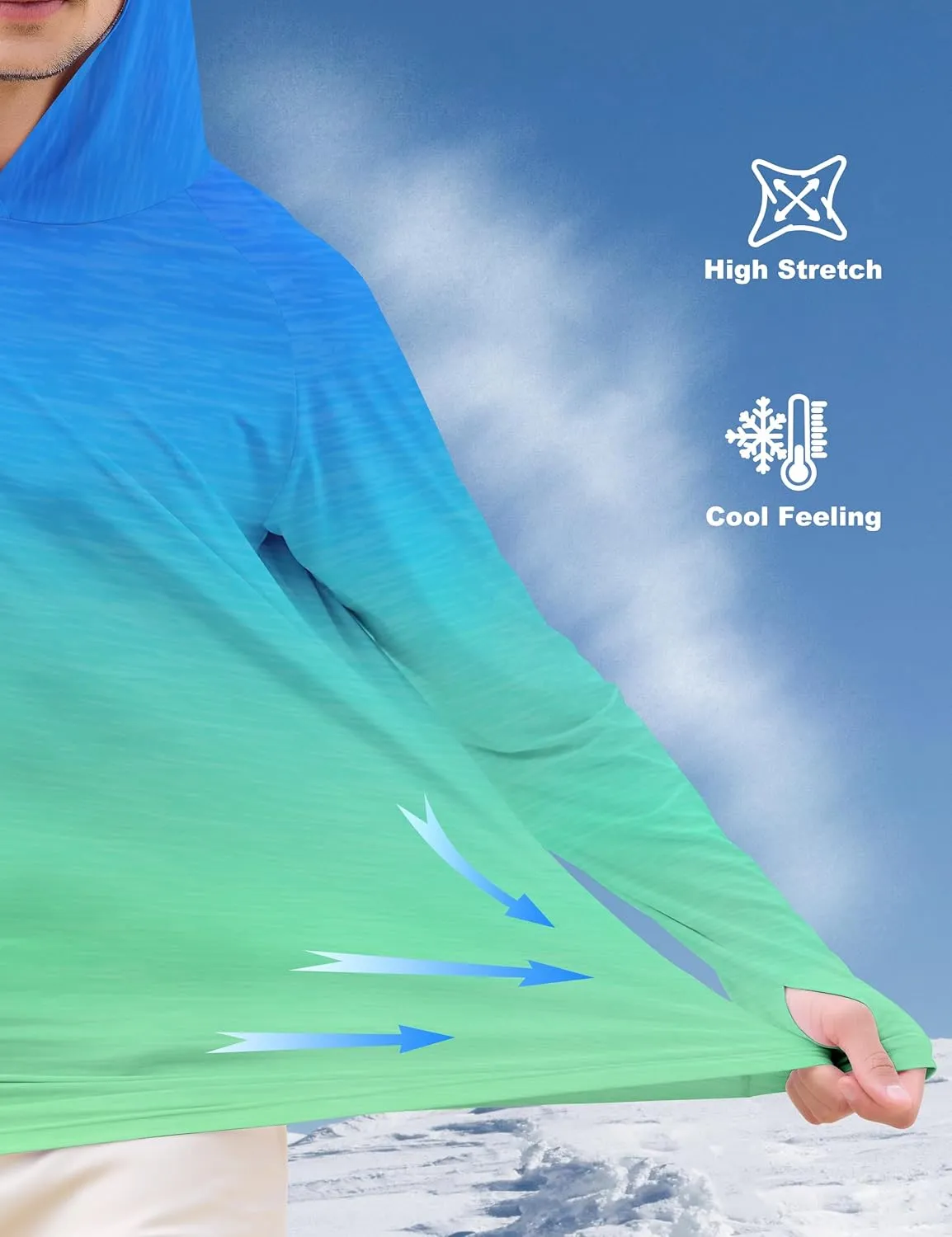 APTRO Men's UPF 50  Sun Protection Long Sleeve Hoodie Shirts UV Outdoor Fishing Shirts SPF Rash Guard Shirts for Men
