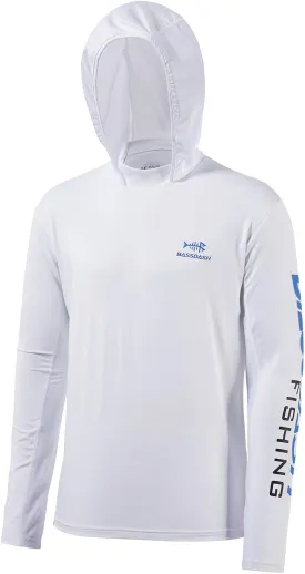 BASSDASH UPF 50  Men??s UV Sun Protection Long Sleeve Performance Fishing Hoodie Hooded Shirts