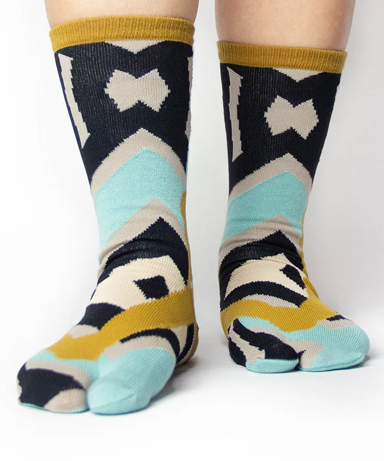 Blue Green Geta Tabi Socks / High Quality Geta Socks
