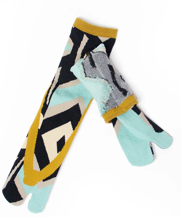 Blue Green Geta Tabi Socks / High Quality Geta Socks