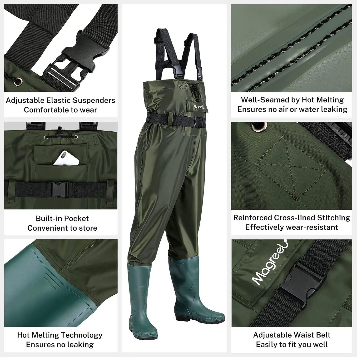Conquer the Elements: Chest Waders for Uncompromising Outdoor Adventures - Stay Dry and Pursue Your Passion for Fishing and Hunting!