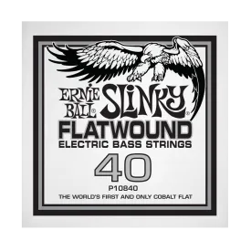 Ernie Ball10840EB Slinky Flatwound Electric Bass String - .040
