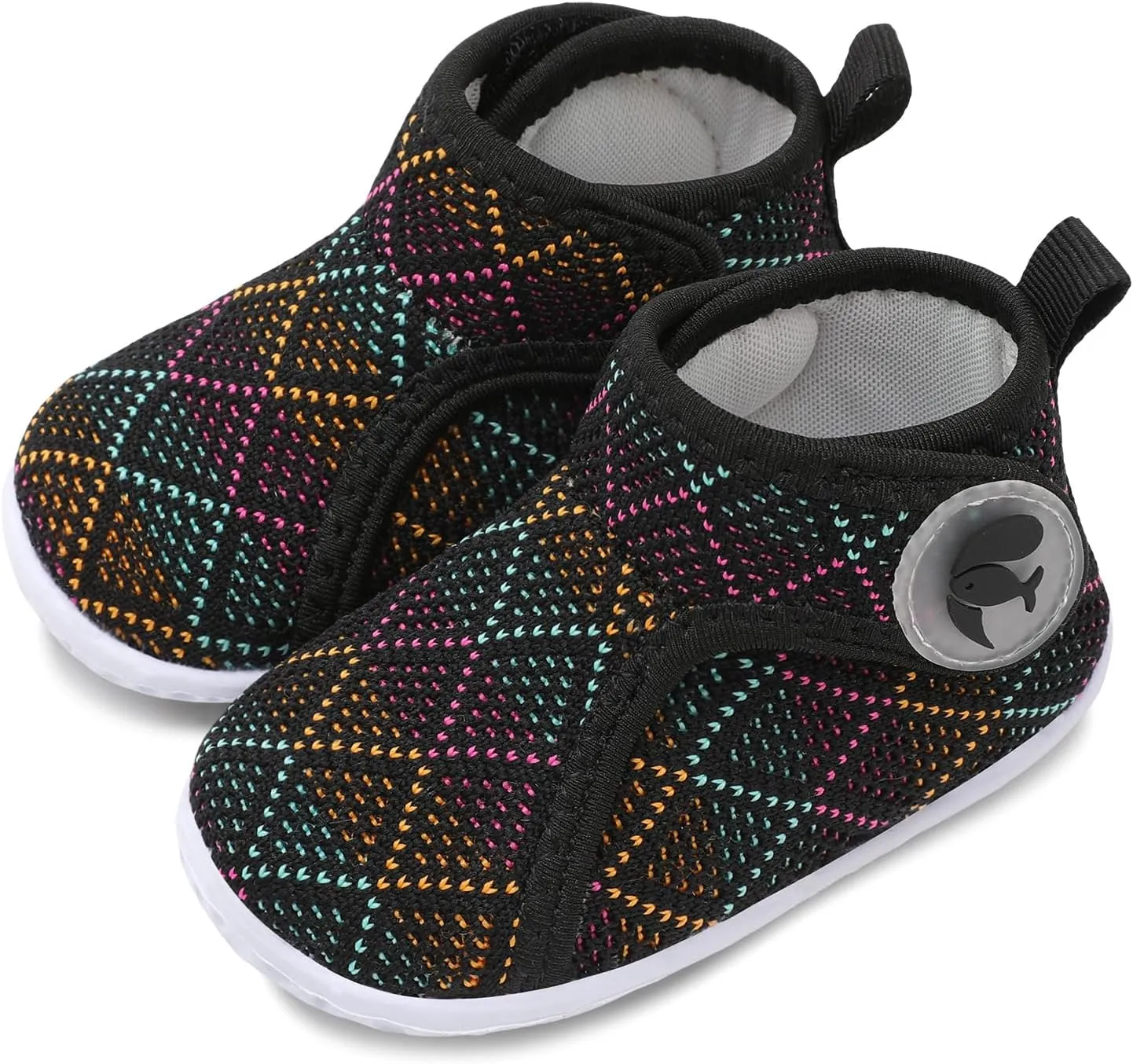 FEETCITY Lightweight Baby Sock Shoes Baby Walking Shoes Boys Girls Infant High-Top Shoe 12-18 Months