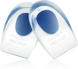 Gel Silicone Heel Cups/Pads, 2 Pack, FSA HSA Eligible, for Achilles Tendonitis, Shoe Wedge Inserts for Plantar Fasciitis, Bone Spur, Foot Pain Relief Support, Comfort Cushion Insoles for Women/Men