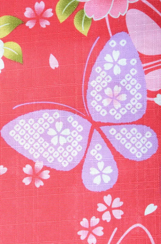 Girls yukata and  obi belt set / GY #01 (3-4)