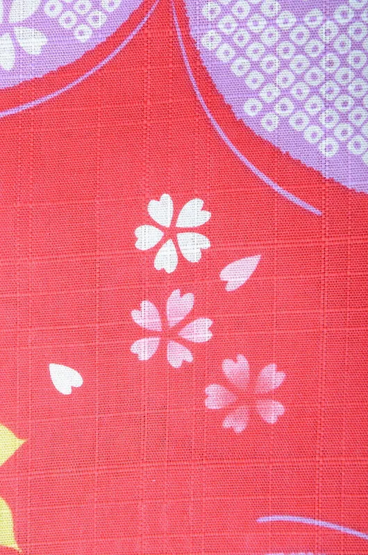 Girls yukata and  obi belt set / GY #01 (3-4)
