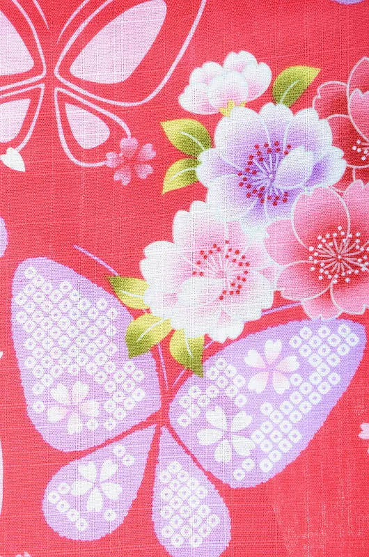 Girls yukata and  obi belt set / GY #01 (3-4)