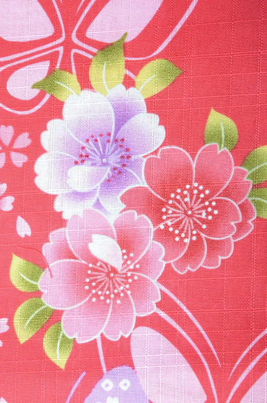 Girls yukata and  obi belt set / GY #01 (3-4)