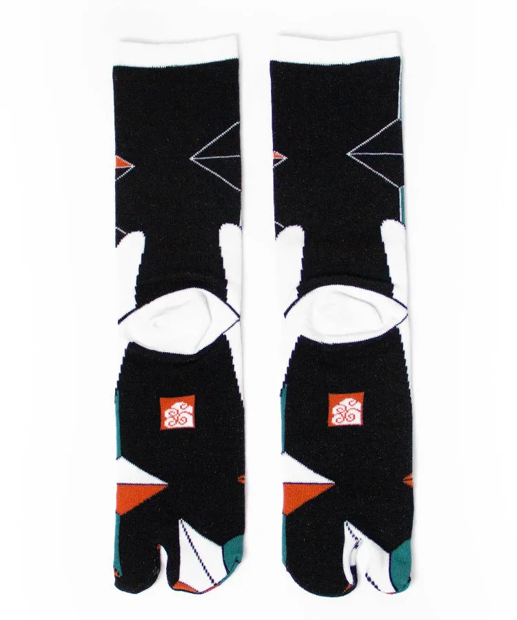 Green Orange Geta Tabi Socks / High Quality Geta Socks