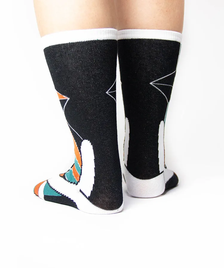 Green Orange Geta Tabi Socks / High Quality Geta Socks