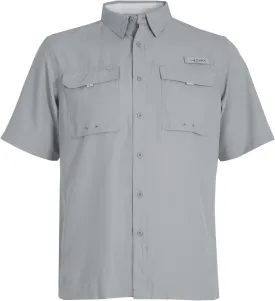 HABIT Men??s Fourche Mountain Short Sleeve River Guide Fishing Shirt - UPF 40  UV Protection