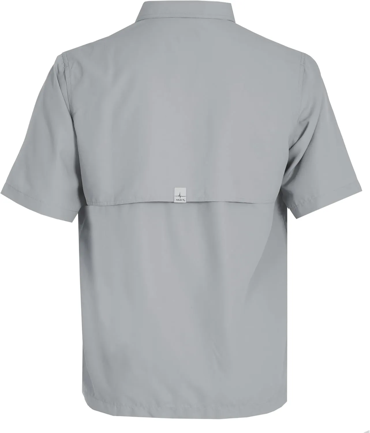 HABIT Men??s Fourche Mountain Short Sleeve River Guide Fishing Shirt - UPF 40  UV Protection