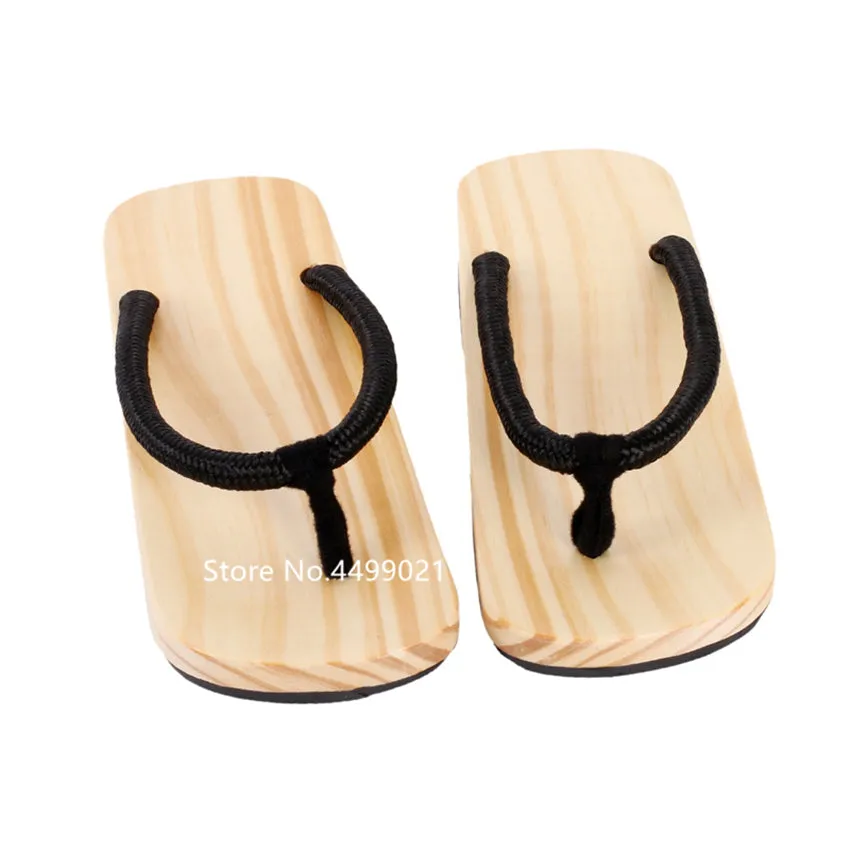 Japanese Slippers Flip Flops Traditional Geta Clogs Home Slippers Beach Outdoor Sandals Wooden