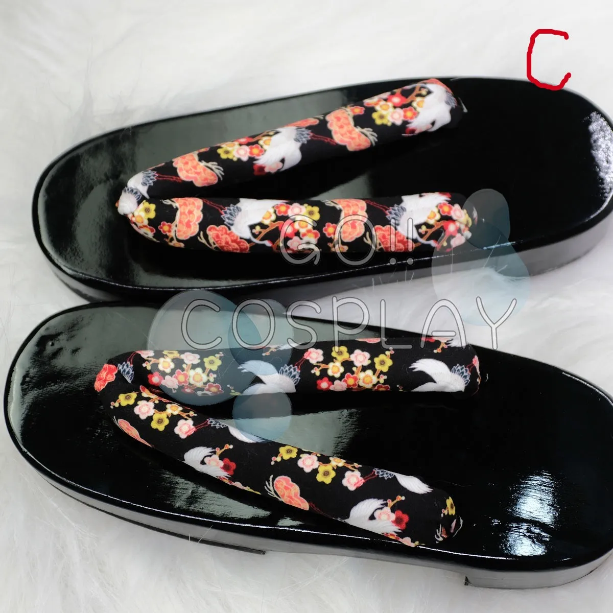 Japanese Wooden Geta Slippers Sandals Cosplay