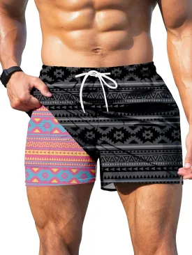 Keevoom Mens Swim Trunks Compression Liner Swim Shorts Quick Dry Swimwear Swimsuit Bathing Suits Board Shorts with Pockets