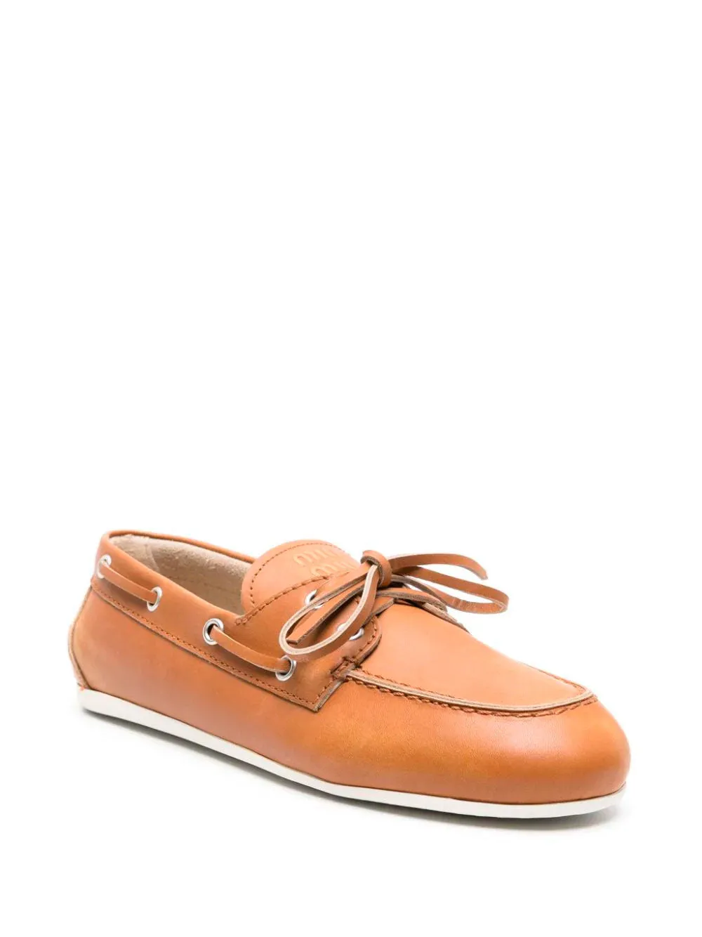 Logo-embossed loafers