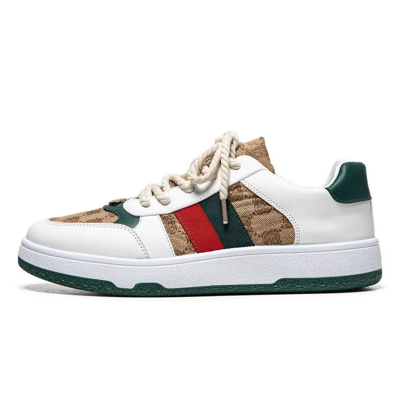 Men Casual Fashion Sneakers Flat Thick Sole