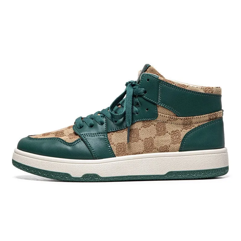 Men Casual Fashion Sneakers Flat Thick Sole