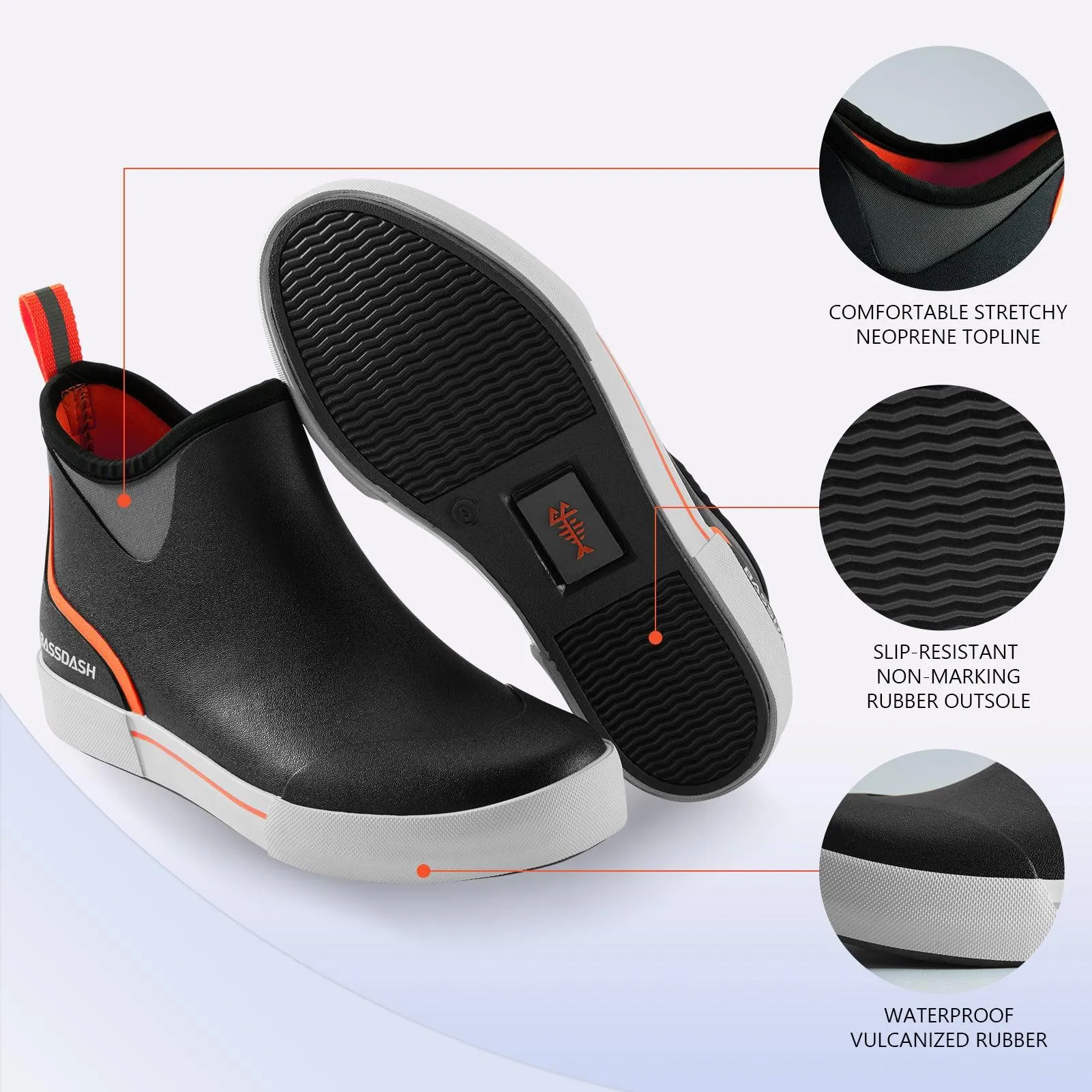 Men's 4.5inch Waterproof Deck Boots