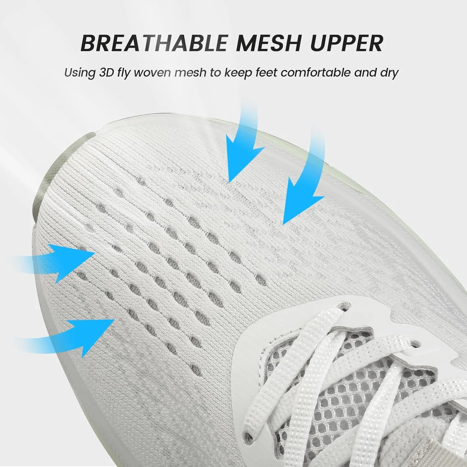 Mens Slip On Walking Shoes Running Tennis Shoes for Athletic Workout Gym Casual Non Slip Training Sneakers Breathable Knit Upper Indoor Outdoor