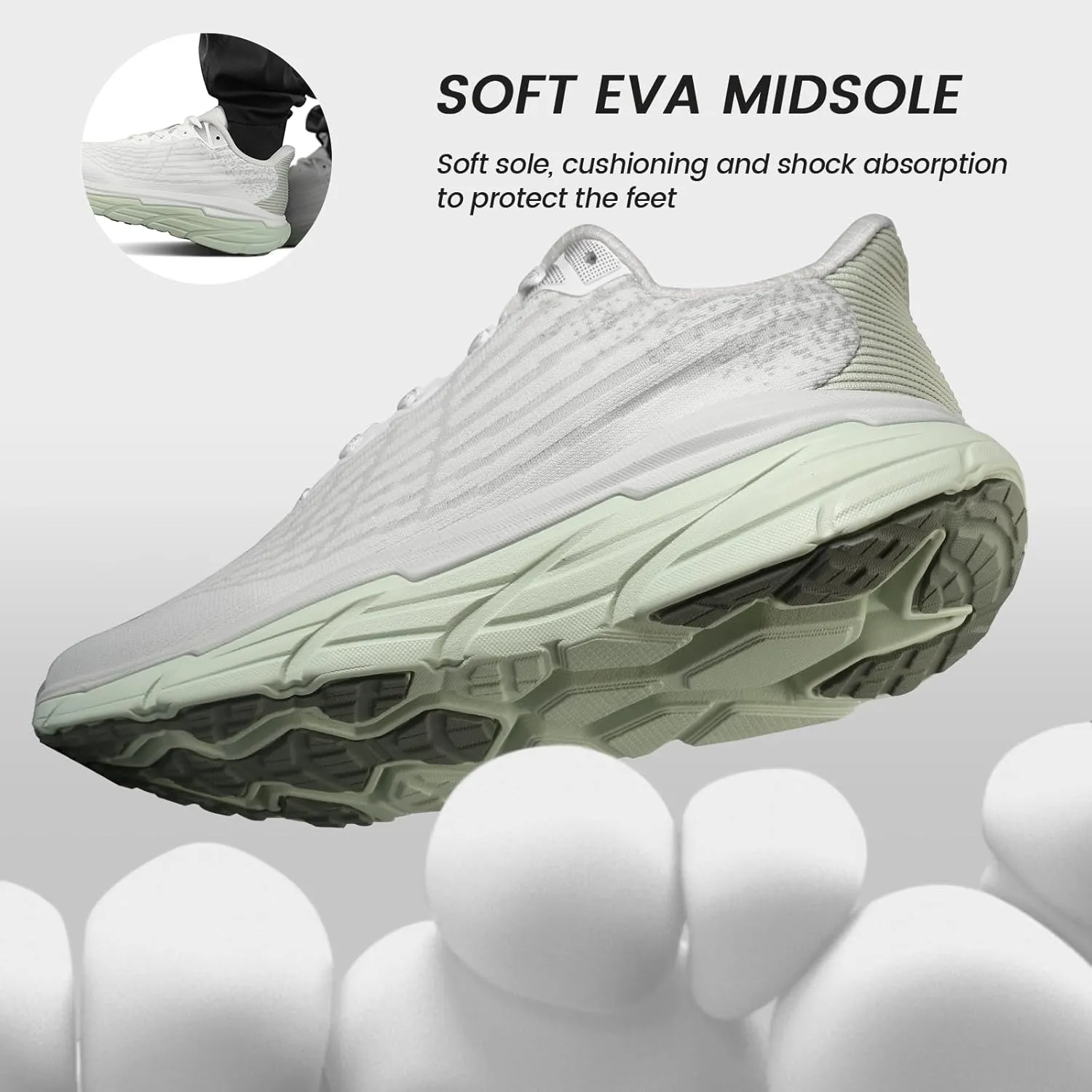 Mens Slip On Walking Shoes Running Tennis Shoes for Athletic Workout Gym Casual Non Slip Training Sneakers Breathable Knit Upper Indoor Outdoor