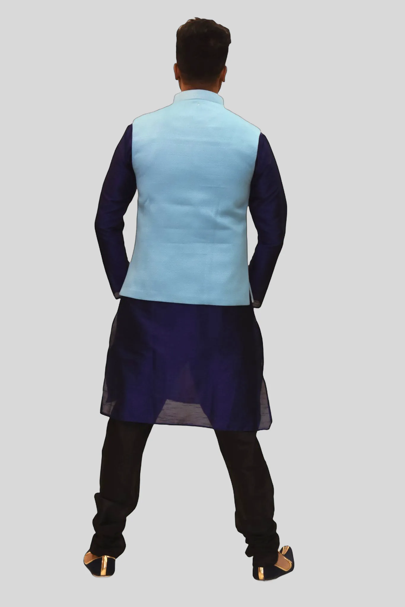 Silk Baby Blue Modi Vest