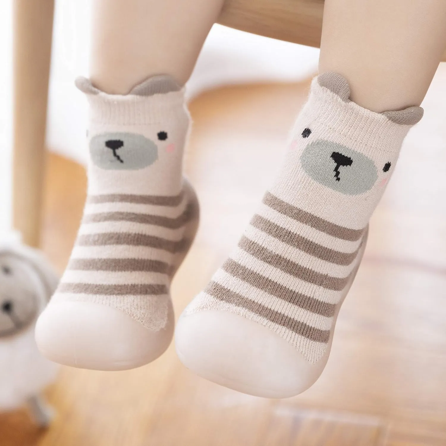 Toddler sock shoes baby boys girls Slippers shoes Baby Infant First Walking Shoes Rubber Sole Non-Skid Floor Slippers