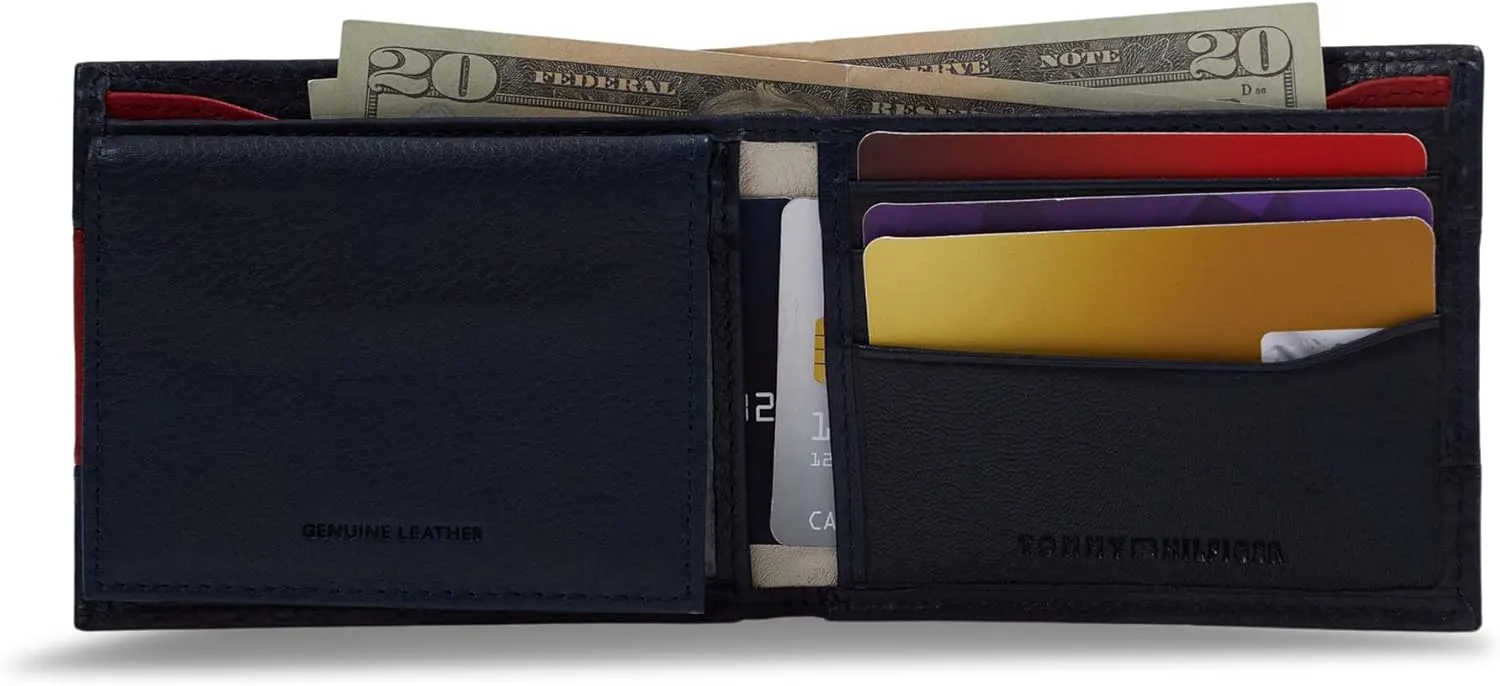 Tommy Hilfiger Men's Passcase Wallet with Removable ID Window