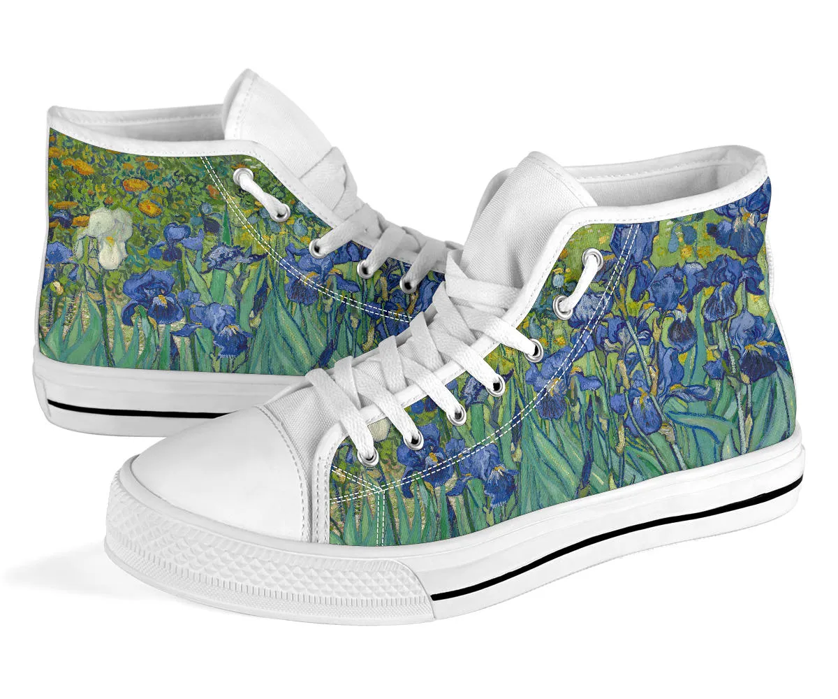 Van Gogh's Irises Women's High Top Sneakers