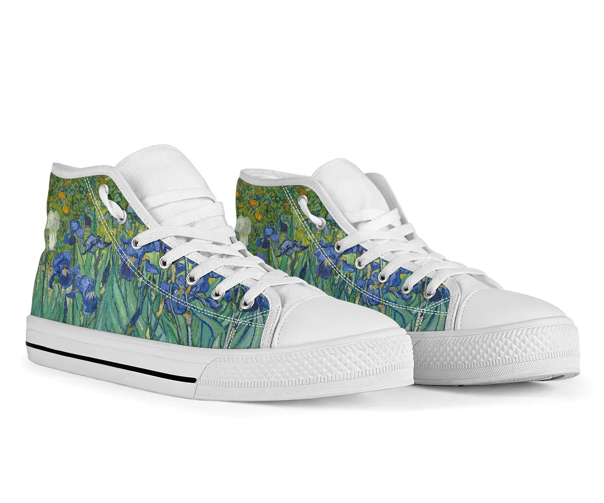 Van Gogh's Irises Women's High Top Sneakers