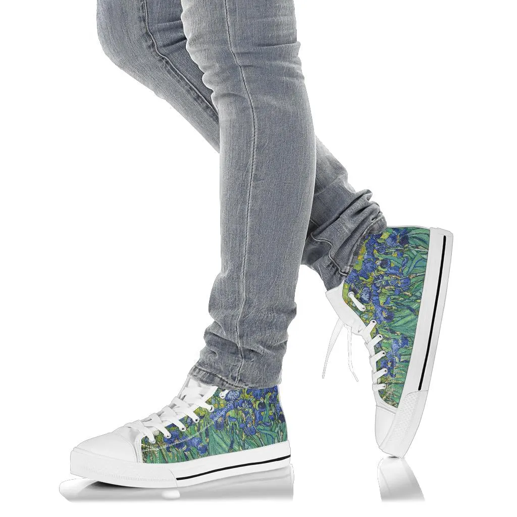 Van Gogh's Irises Women's High Top Sneakers