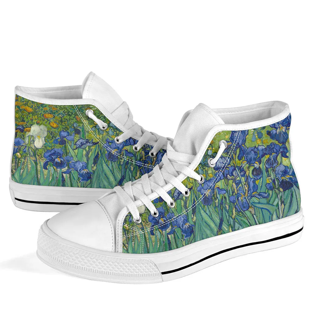 Van Gogh's Irises Women's High Top Sneakers